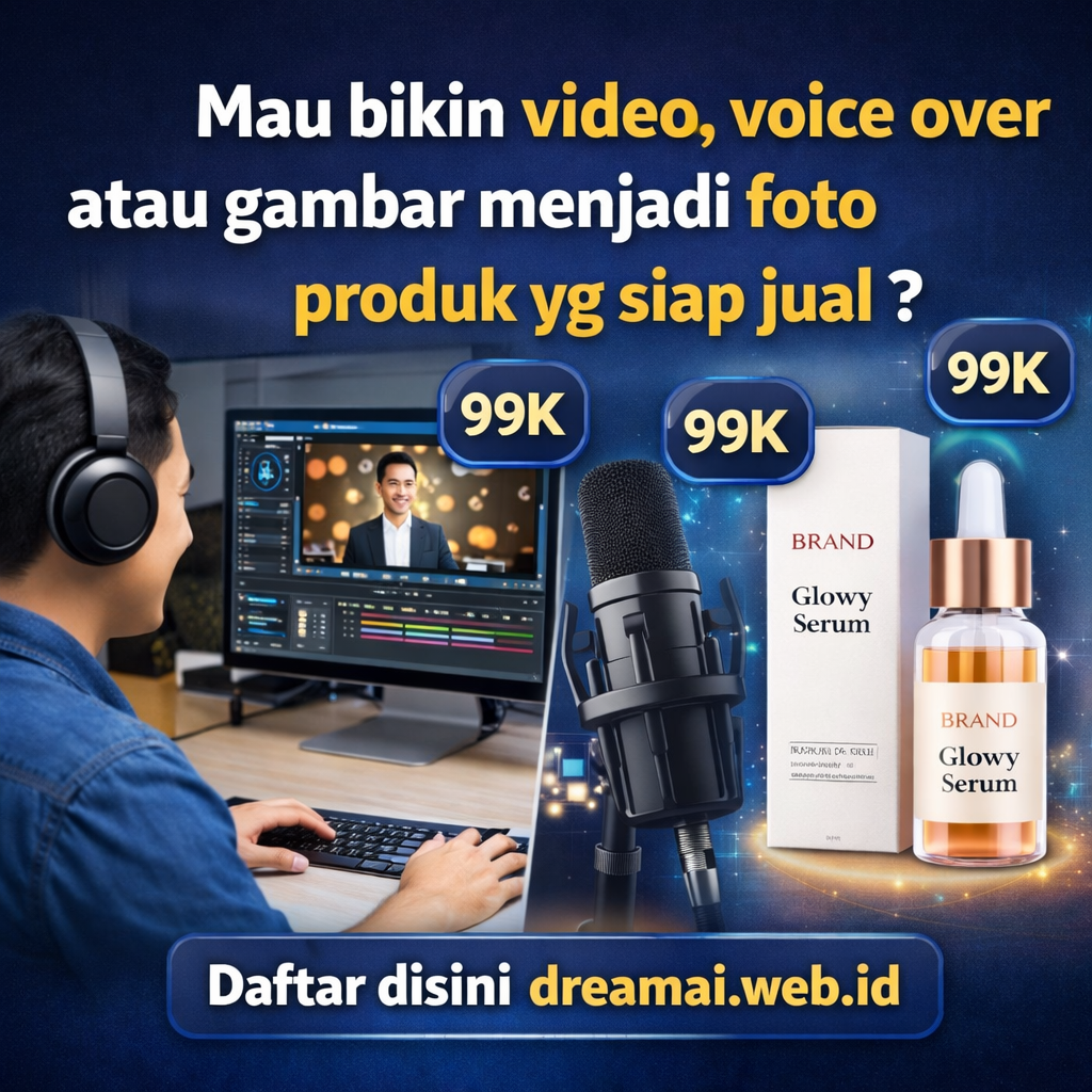 Mau Bikin Video, Voice Over, atau Foto Produk Siap Jual